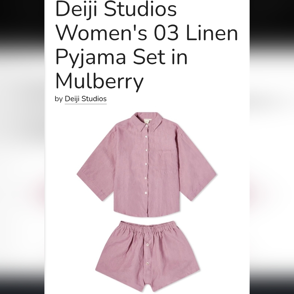 Spring Cleaning Closet Sale! Deiji Studios Linen Shorts